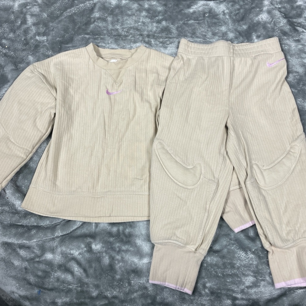 Nike Kids Light Beige Pajama Set